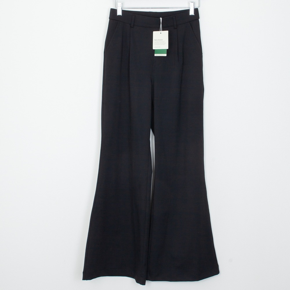 Halara Flex DayStretch High Waisted Pocket Work Flare Pants NWT Black Size XS